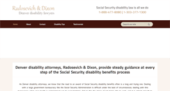 Desktop Screenshot of disabilitylawyerdenver.com