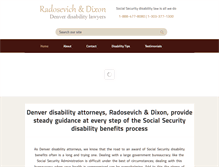 Tablet Screenshot of disabilitylawyerdenver.com